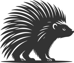 porcupine vector black