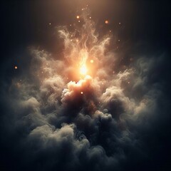 A diffuse of smoky vapor