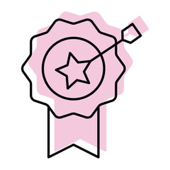 Accomplishment vector, pixel perfect, illustrator file 
