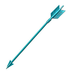 Contemporary Arrow with Streamlined Modern Lines Isolated on Transparent Background