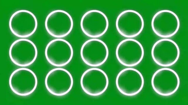 abstract green background with circles