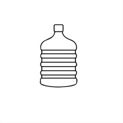 vector illustration of a water gallon