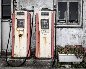old gas pump