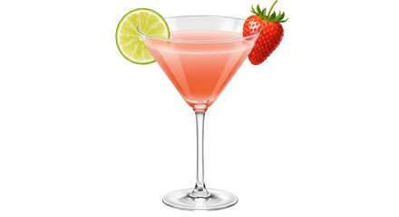 Isolated Cosmopolitan Cocktail