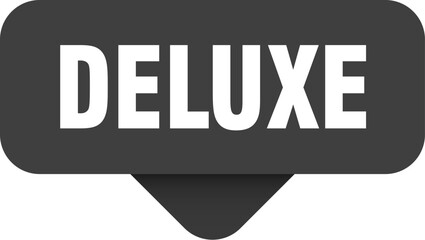 deluxe sticker. deluxe sign on transparent background
