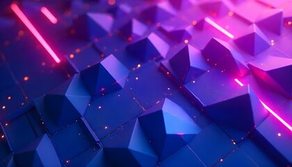 abstract blue background with cubes