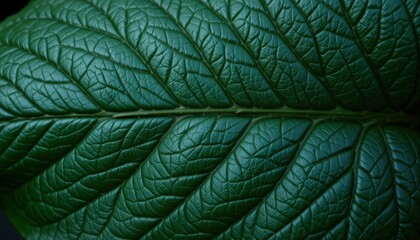 Fototapeta premium the rich hues of green in the leaf texture create a calming and harmonious effect
