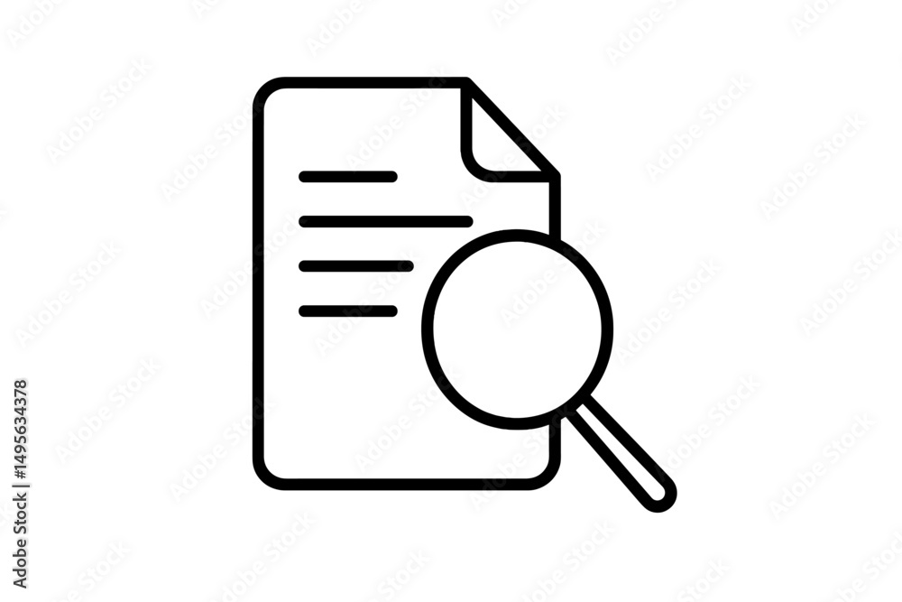 Poster Document analysis takes place using a magnifying glass in a study setting during daylight