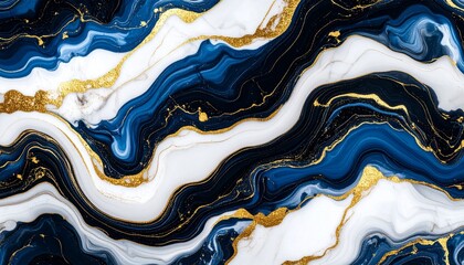 Luxurious liquid marble background with swirling dark tones and gold veins. High-definition abstract design with glossy finish, perfect for branding, decor, or digital assets.