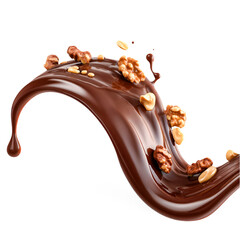 Chocolate Swirl with Walnuts and Peanuts Delicious Treat