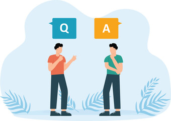 Q and A, question and answers, FAQ frequently asked question, information or solution to solve problem, resolution or advice concept
