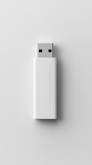 White USB Flash Drive Mockup