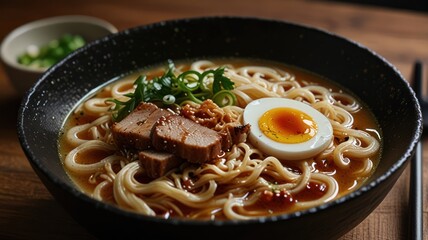 Bowl of flavorful ramen noodles