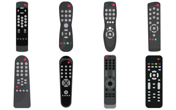 Realistic TV Remote Controller Vector &ndash; Professionally Drawn Electronic Device Illustration