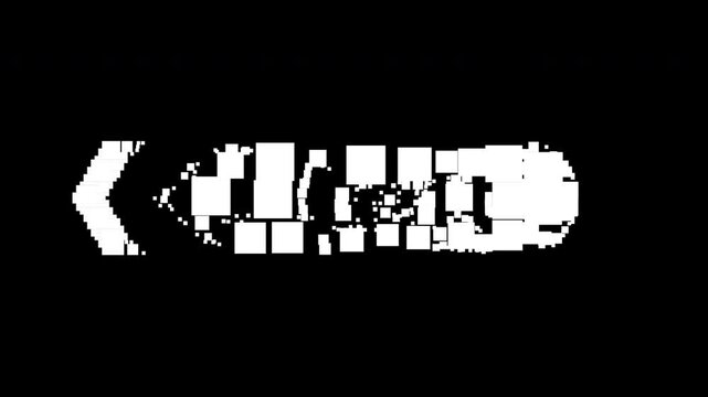 Left Morphing Pixel Art Button