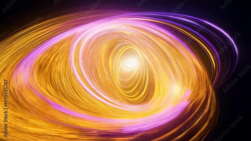 Aufkleber captivating swirls of light with energy in abstract cosmic design
