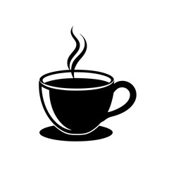 cup of coffee with steam   break time or energy