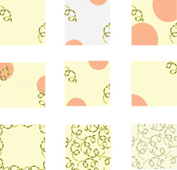 A modern Instagram carousel template featuring 9 cohesive slides designed for social media marketing, branding, promotions, and creative storytelling with elegant gold ribbon accents and a circle 