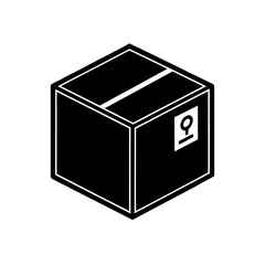 delivery box with fragile symbol   shipping or log.svg