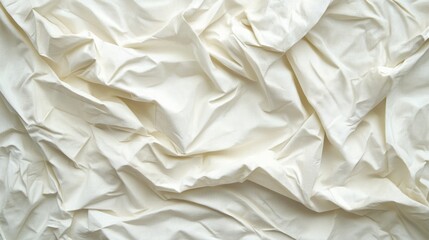 Obraz premium Creamy White Fabric Texture Background with Soft Folds and Elegant Drapes