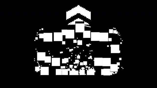 Top Morphing Pixel Art Back to Top Button