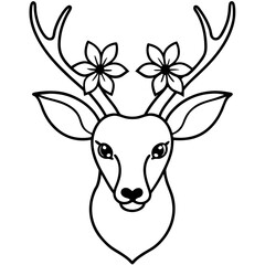 deer head vector