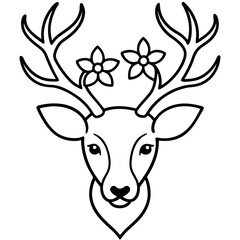 deer head vector