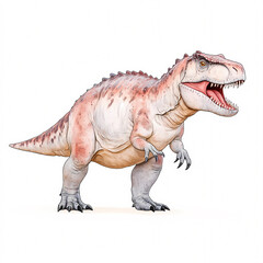 Explore a thrilling digital art of a T. Rex in its natural habitat.