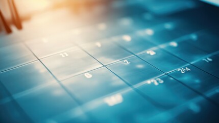 Blurred Calendar Grid