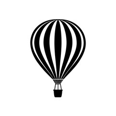 Naklejka premium hot air balloon floating upward adventure or fre