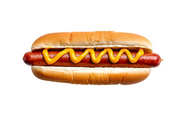 hot dog on a white background