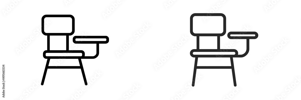 Poster distinctive chair designs showcasing modern minimalism and functional aesthetics with contrasting ou