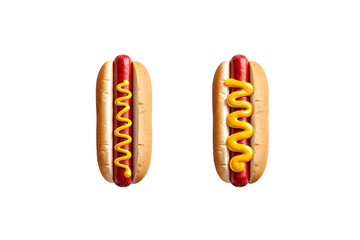 hot dog on white background