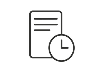 Document with time indication helps organize tasks efficiently during work hours
