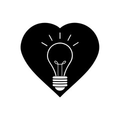 lightbulb inside heart   emotional intelligence 