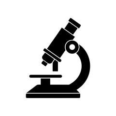 microscope in side profile   research or biology 