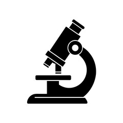 microscope side view   biology or research symbol  