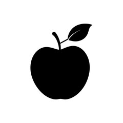 minimal apple with leaf   health or education 