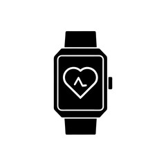 minimal smartwatch showing heart rate   wearable 