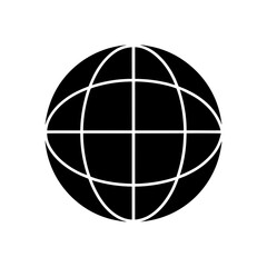 minimalist globe with meridian lines   global conc