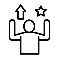 Motivation line icon , vector, pixel perfect, illustrator file 
