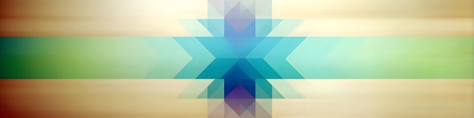 Geometric Abstract Design: An ethereal composition of intersecting lines and shapes in a vibrant blend of colors, evoking a sense of depth and movement in this abstract image.