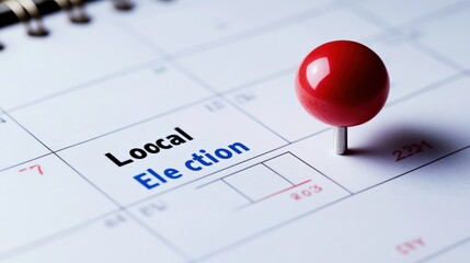 Fototapeta premium Calendar Marked Election