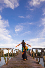 young woman on the beach