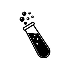 test tube bubbling over   chemistry or lab activit.svg