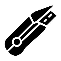 Paper Cutter line icon style
