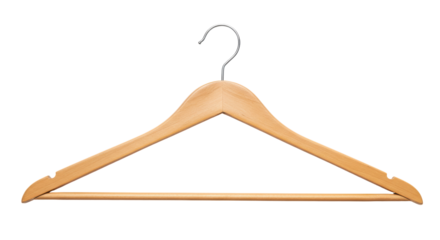 Isolated Wooden Hanger