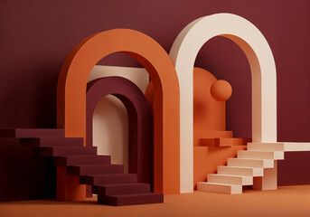 Fototapeta premium arches and columns