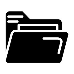 Folder line icon style