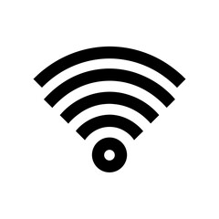 wi fi signal bars   connectivity symbol on white